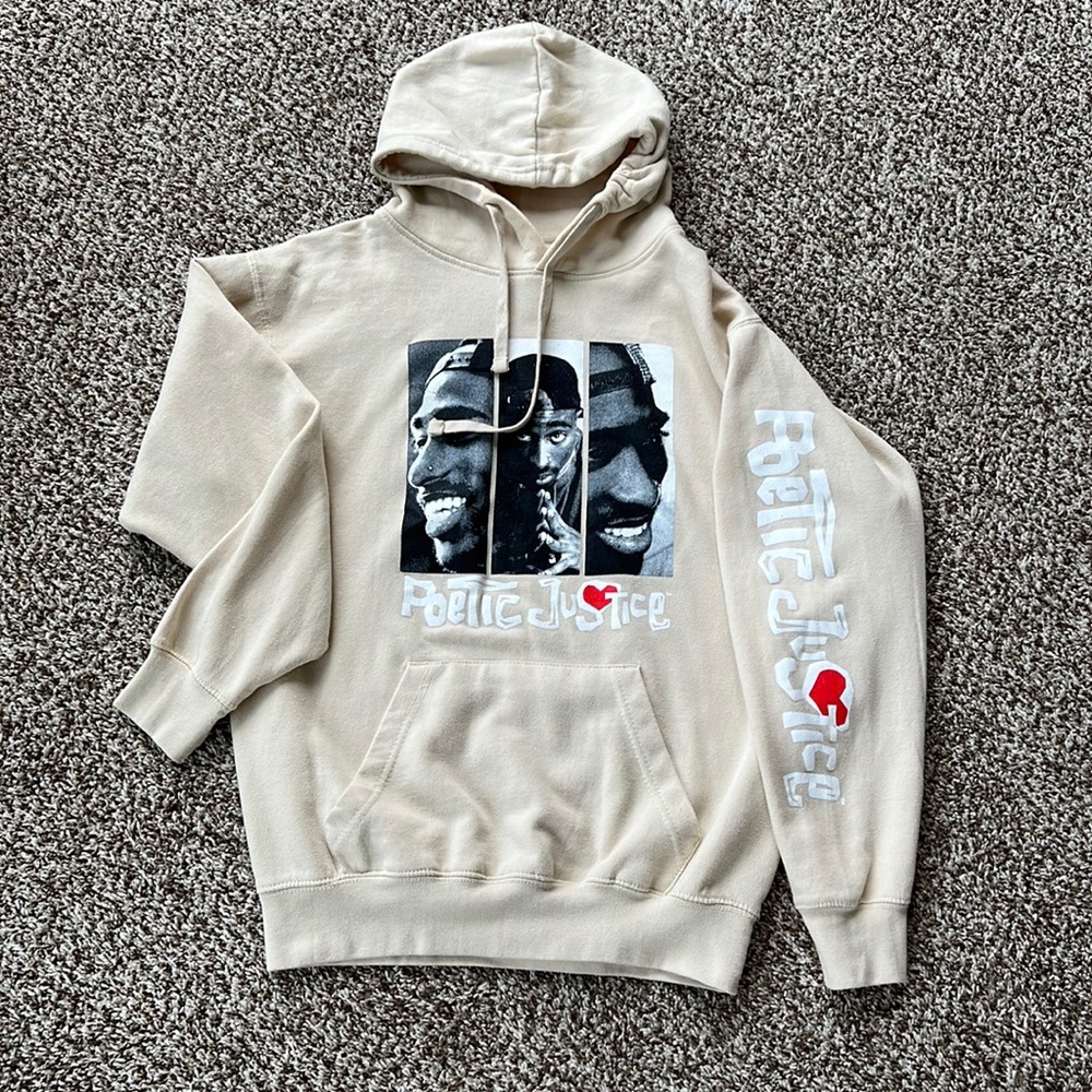 Men’s 2-PAC Poetic Justice themed hoodie sweatshirt